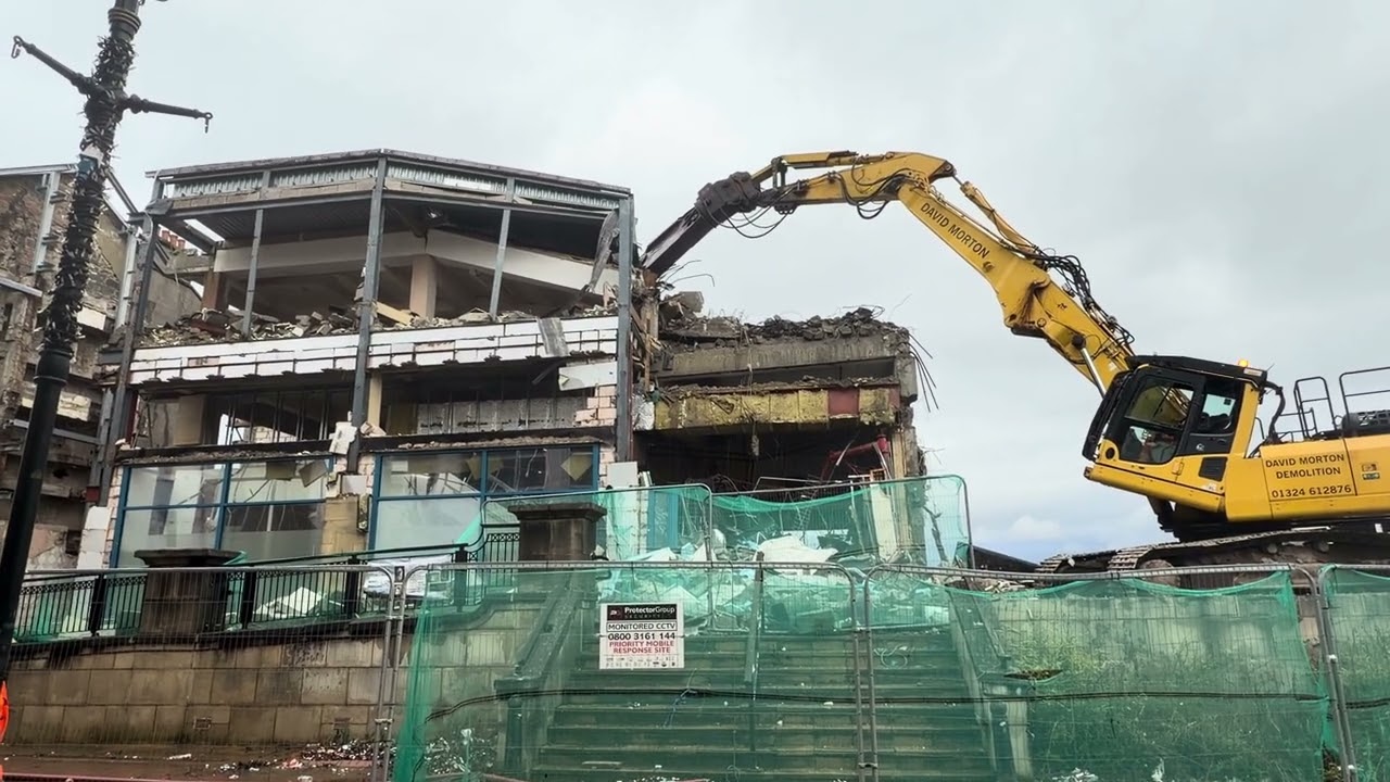 Falkirk Callendar Square Demolition Part 140 ( Demolition Continues From Previous Part )
