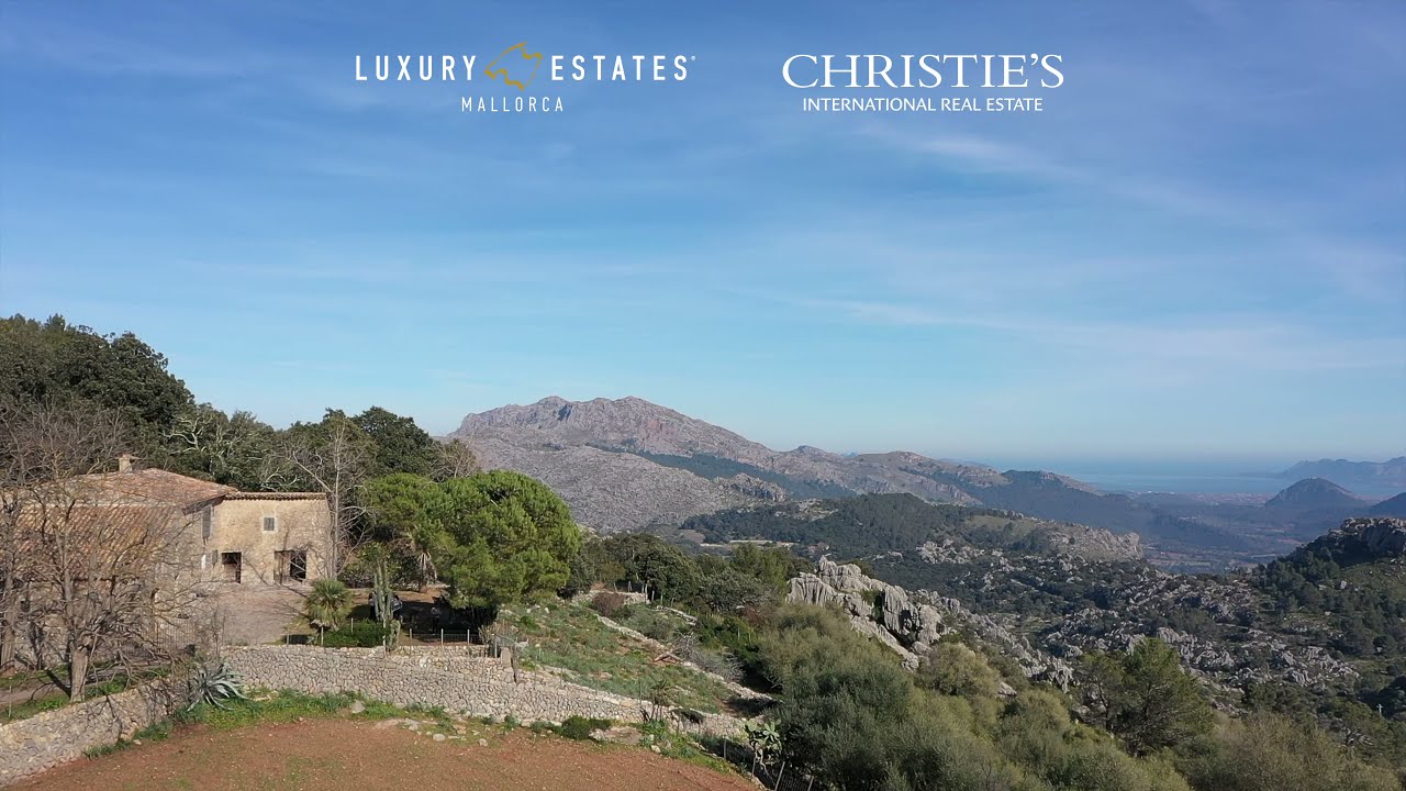 Historic country house (Finca) in Mallorca - Spain with stunning sea views   4K