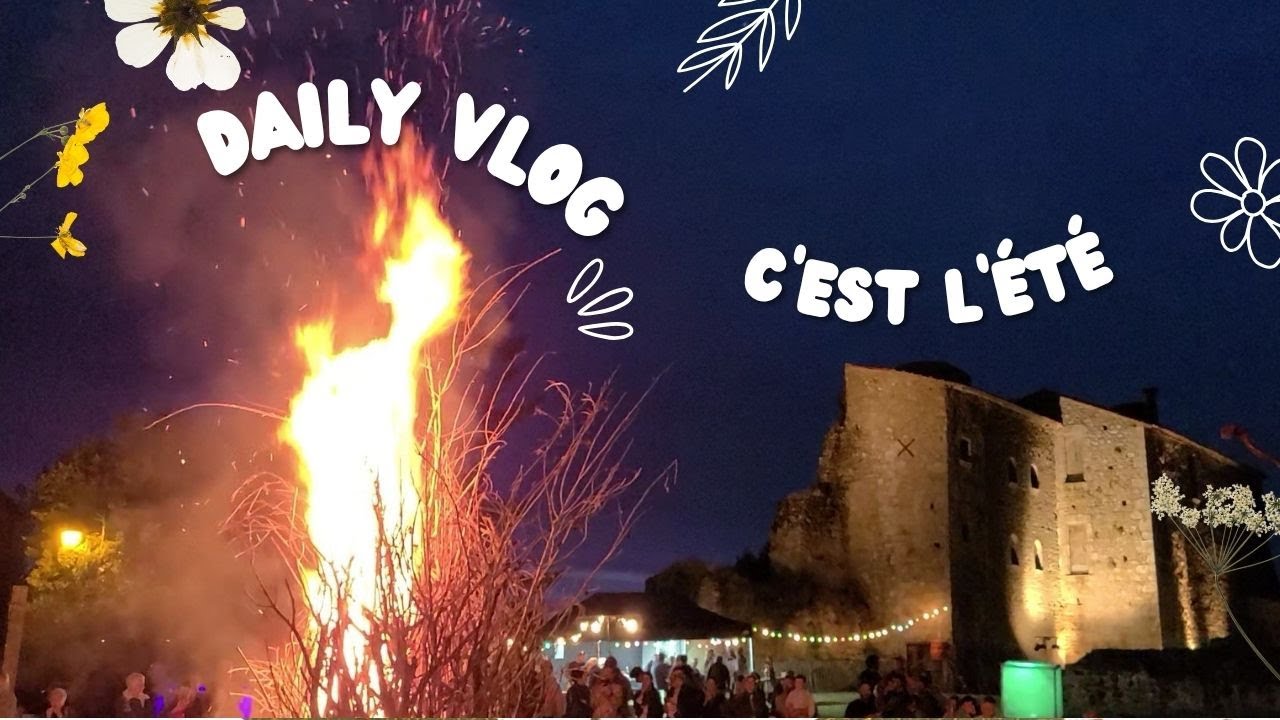 🌱✨️🌸c'est l'été!!!!!🌸✨️🌱Fête du village, bouquet de Litha et récoltes au jardin / ASMR / slowliving