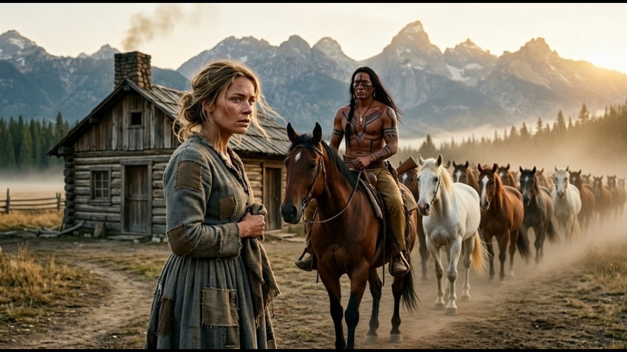 A Widow Gave Her Last Horse to a Dying Apache — By Dawn He Returned With a Herd of Wild Mustangs
