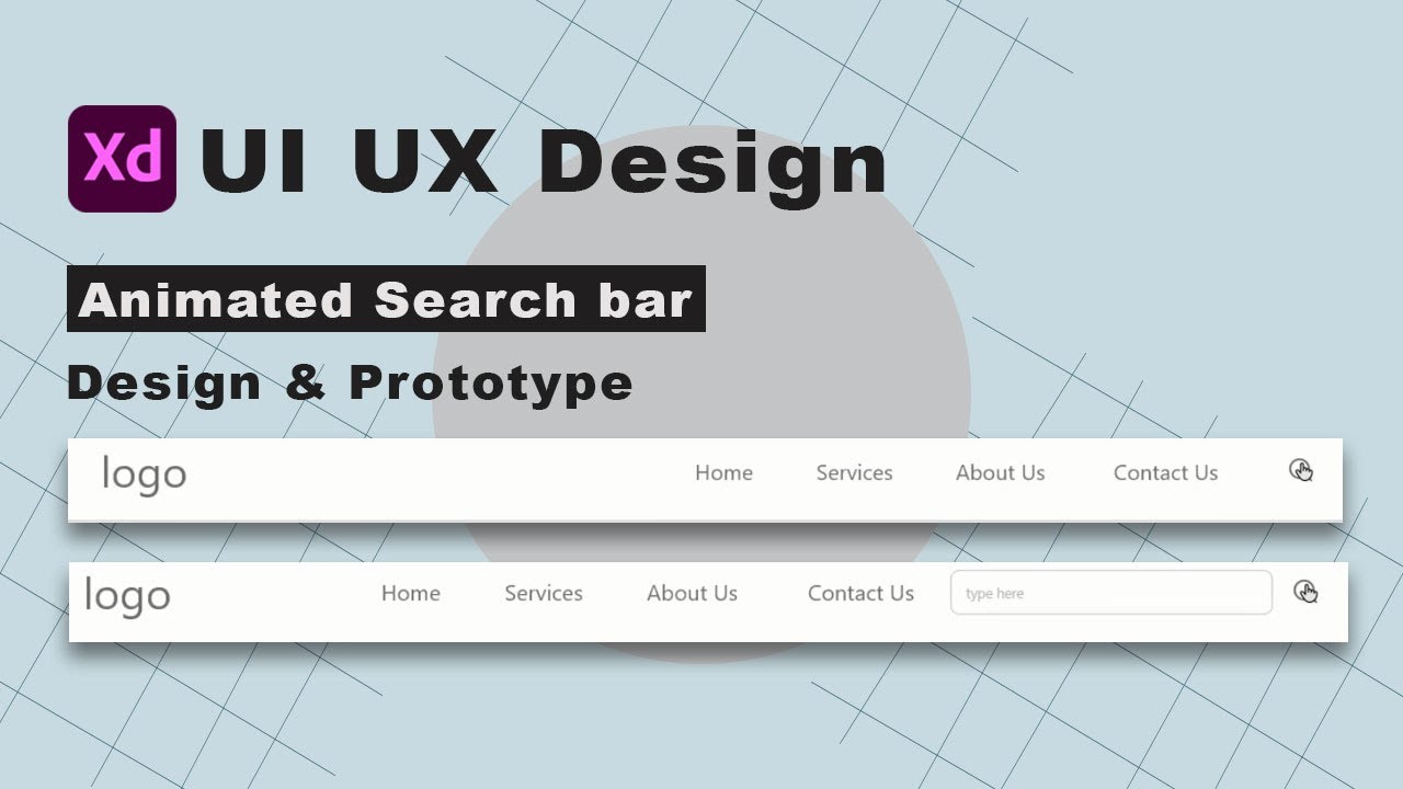 how to create Animated Search Bar using Adobe XD | Adobe XD | XD Prototype