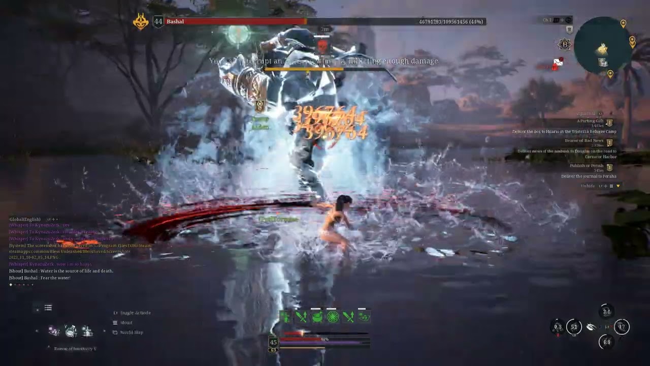 Bless Unleashed - Wolf Assassin Bashal Damage Test 1:27 (Invasions Buff)
