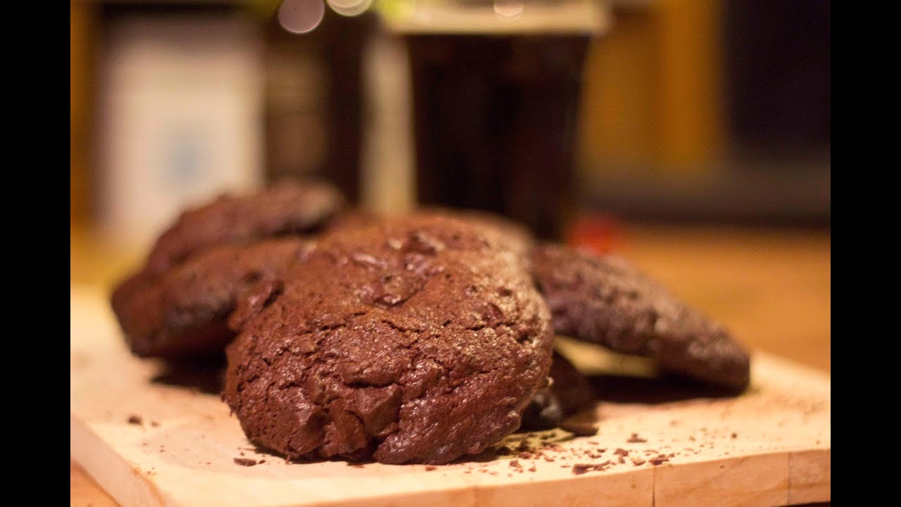 Chocolate, chilli & porter cookies