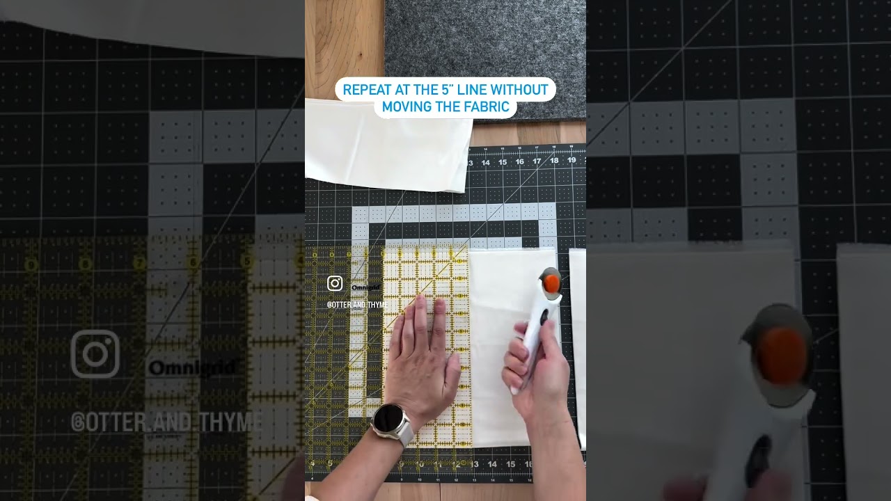 How to cut 5&rdquo; fabric squares #quilting #handmade #quilter #quilters #education #quiltingfabric