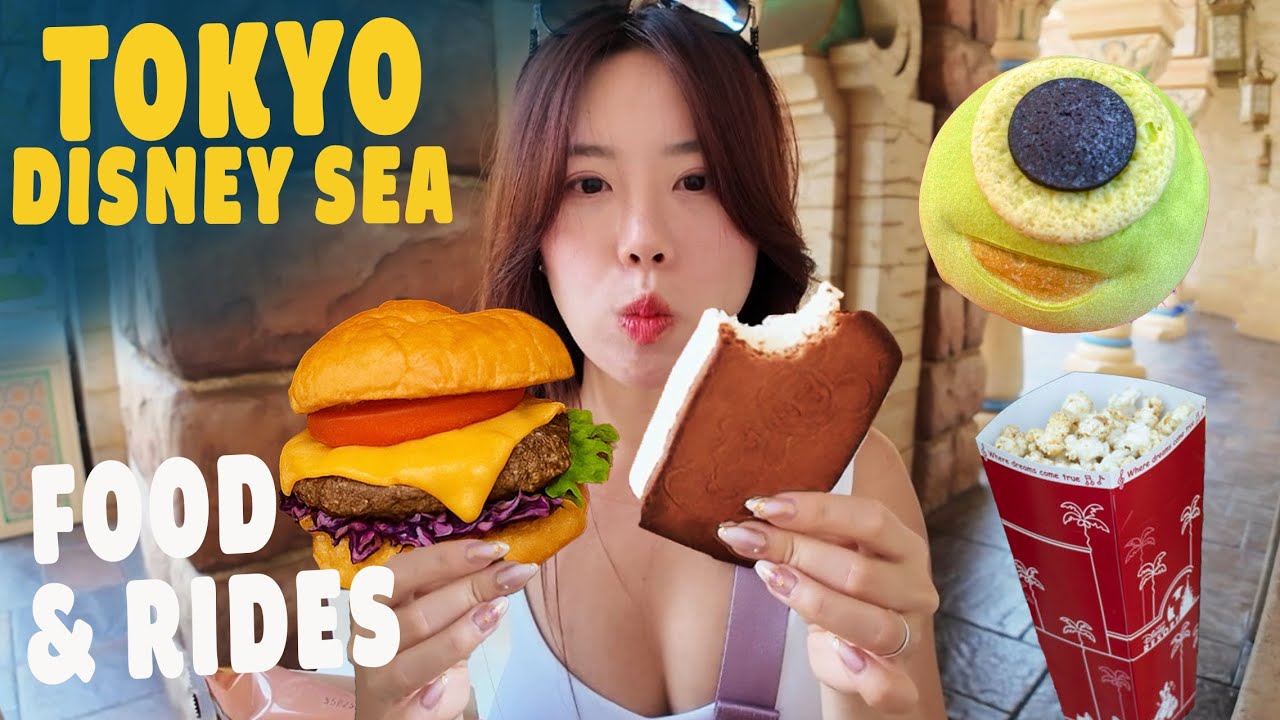 Eating Through Tokyo DisneySea – Cutest Food & Rides!