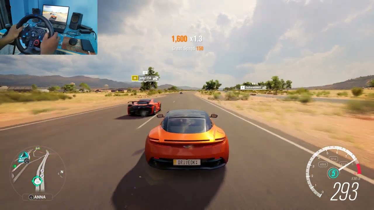 Aston Martin DB11 Forza Horizon 3 Logitech g29 Gameplay