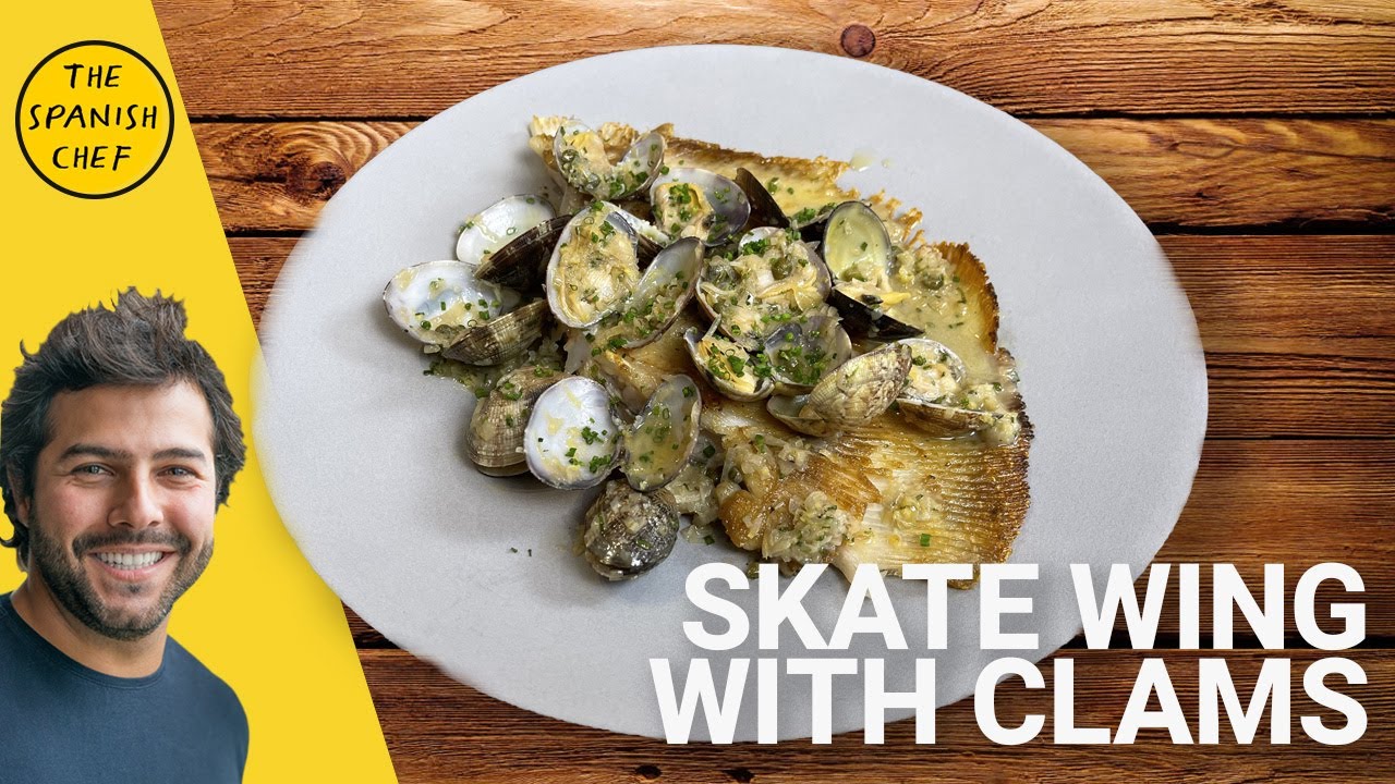 Raya al limon | Spanish skate wing with clams in lemon sauce
