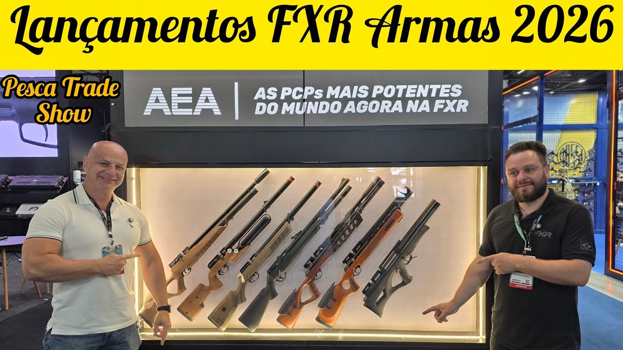 FXR Armas Lançamentos 2026 na Pesca Trade Show linha JTS e AEA