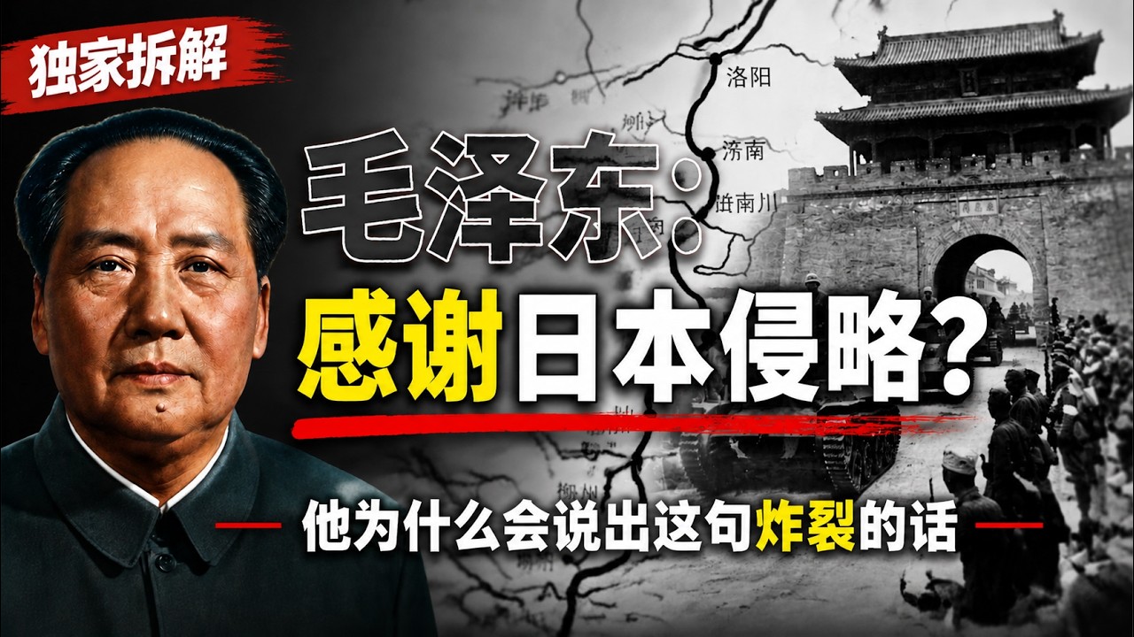 毛泽东为何感谢日本侵略？是背叛还是顶级外交艺术？从洛川会议到平型关大捷的真相