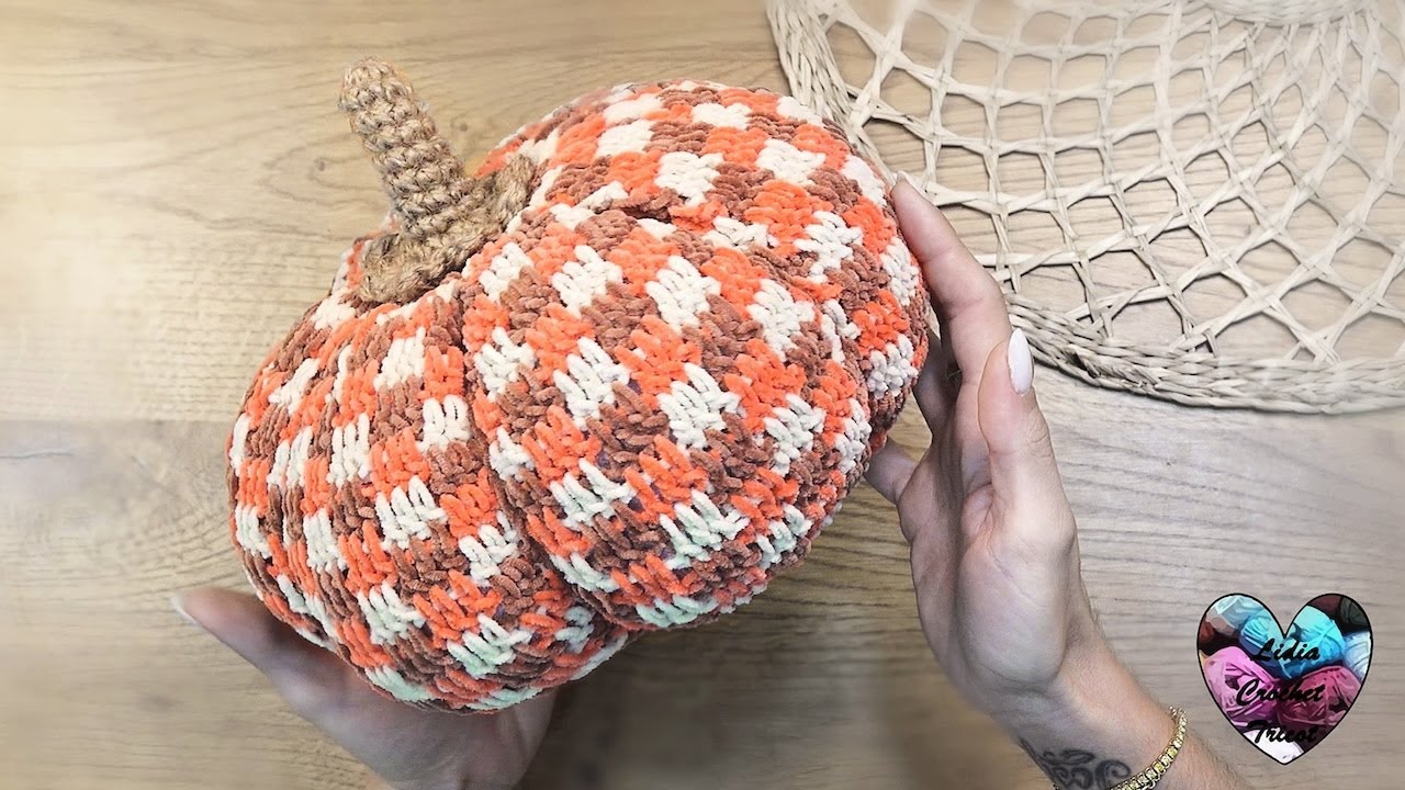 CITROUILLE COURGE DÉCO CROCHET AUTOMNE! TUTORIEL CROCHET #tutocrochet #crochet #halloween