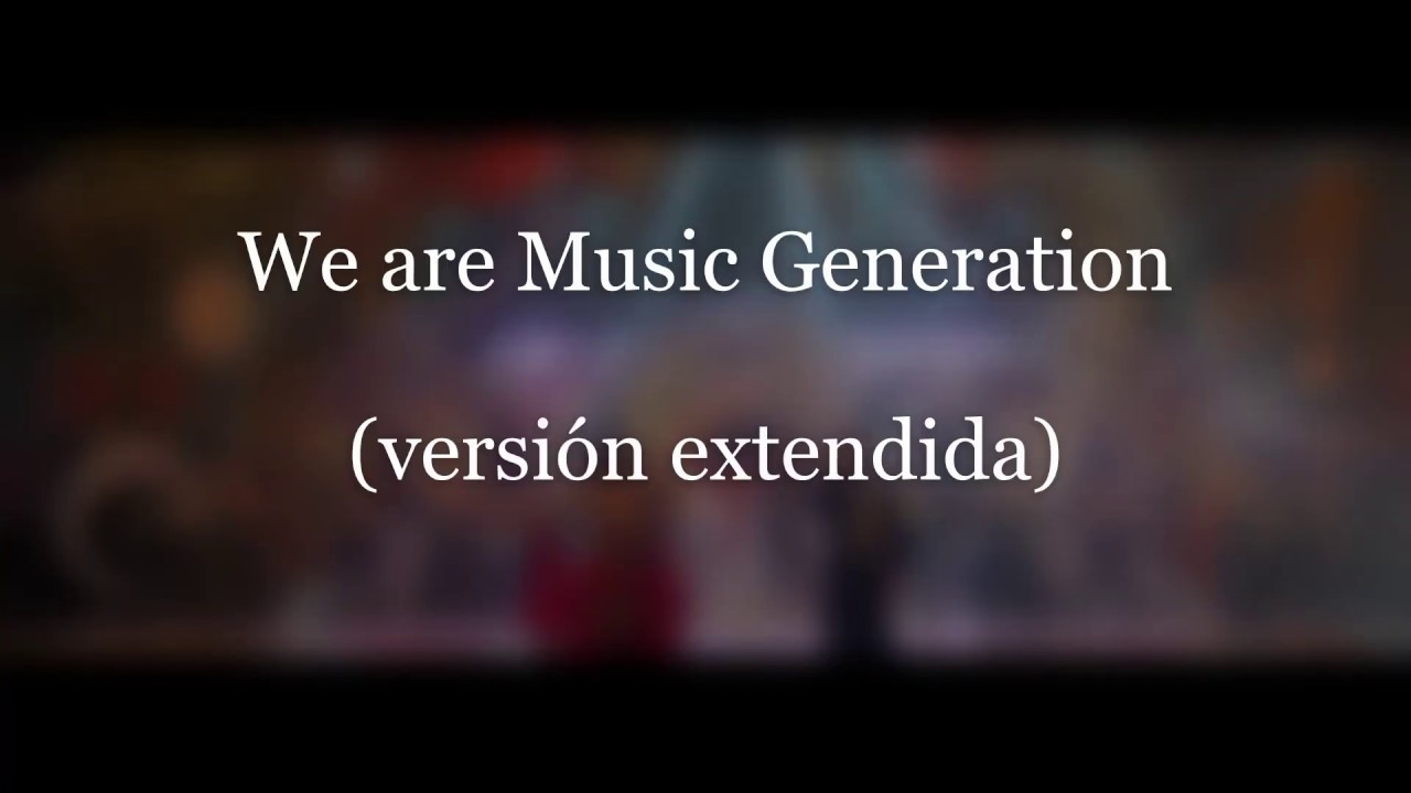 We are Music Generation (versi&oacute;n extendida)
