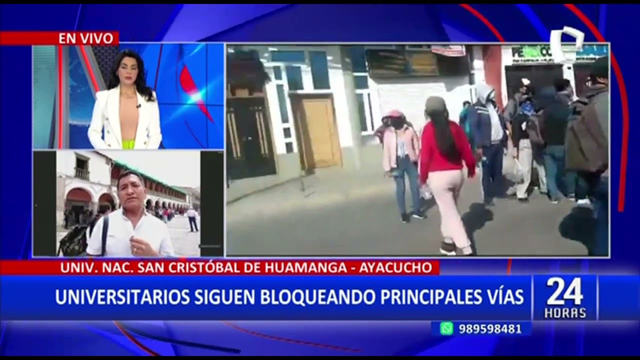 Padres de estudiantes habrían intentado tomar Universidad San Cristóbal de Huamanga (1/2)