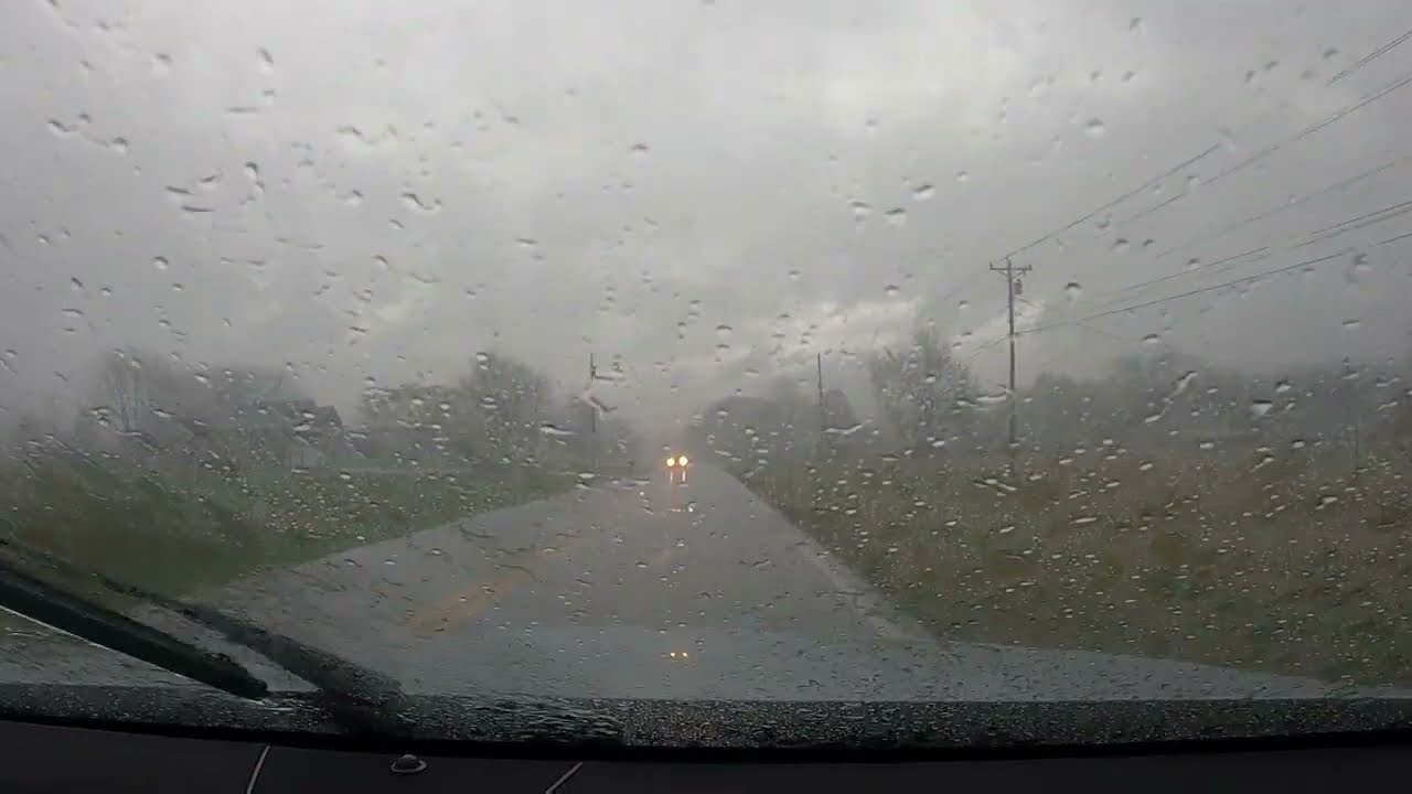 Driving In The Rain ASMR - No Ads during video