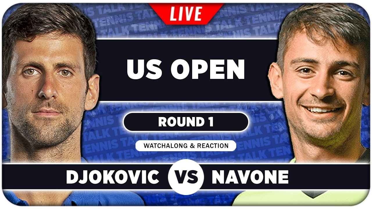 DJOKOVIC vs NAVONE &bull; US Open 2026 &bull; LIVE Tennis Watchalong