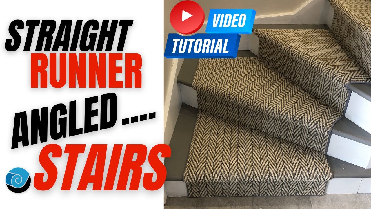 Install a Straight Carpet Runner on Winding or Turning Stairs