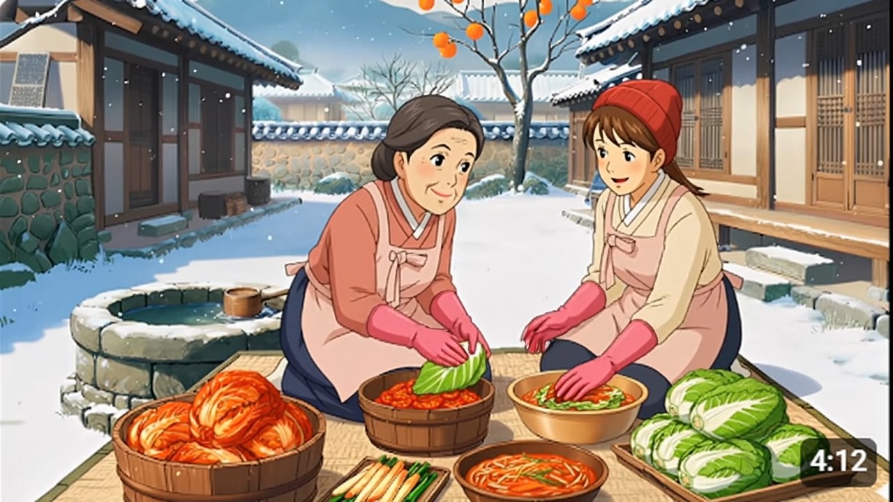 First Snow & Homemade Kimchi || A Warm Winter Slow Living Story