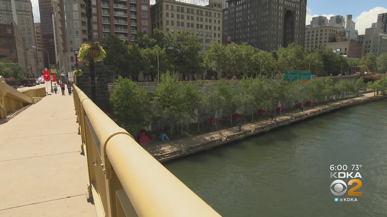 Police working to clear 'open-air drug market' near encampments