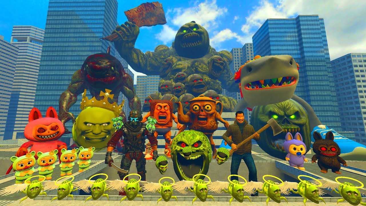 New All The Size Of Lin Gang Melon And I Made Anomali Lin Gang Melon Boxer Infected By Parasite Gmod