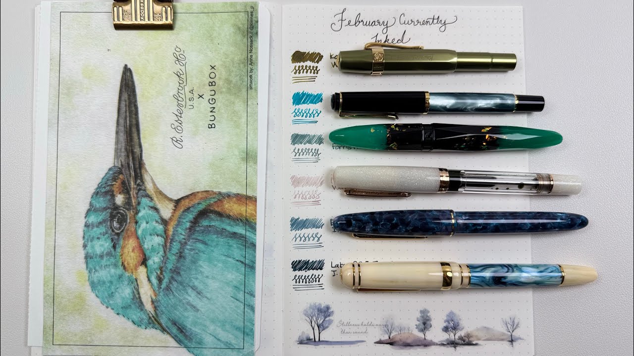 Currently Inked Fountain Pens 🖋️ 💕| February 2026