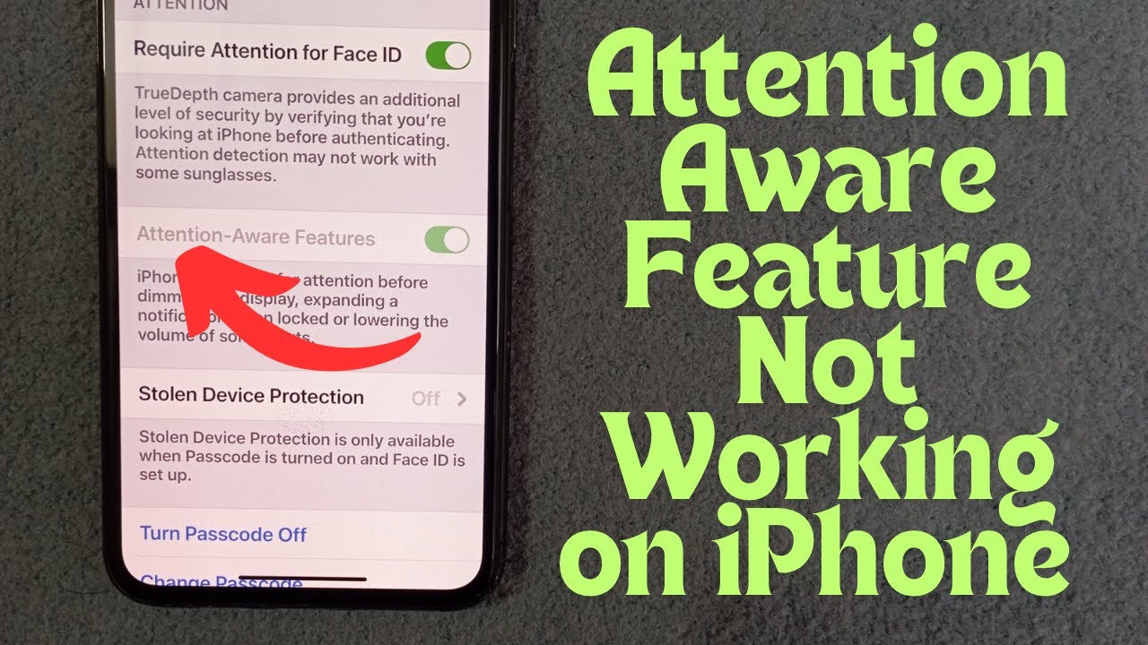 Как исправить неработающие функции распознавания внимания Face ID на iPhone