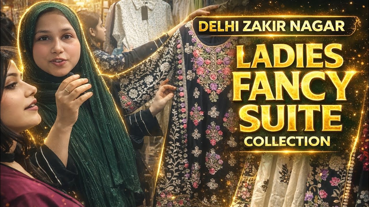 DELHI ZAKIR NAGAR LADIES FANCY SUIT COLLECTION 😍 Latest Trending Suits Market | Cheap Prices 💥