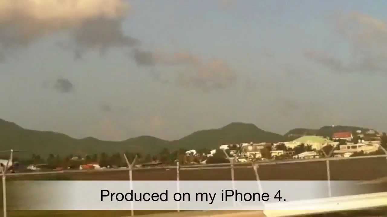 St. Maarten - Maho beach LOW Airplane landing