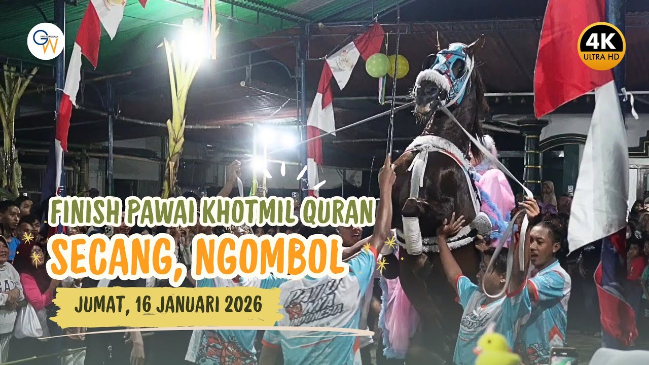 Finish Pawai Khotmil Quran Desa Secang Ngombol 16 Januari 2026