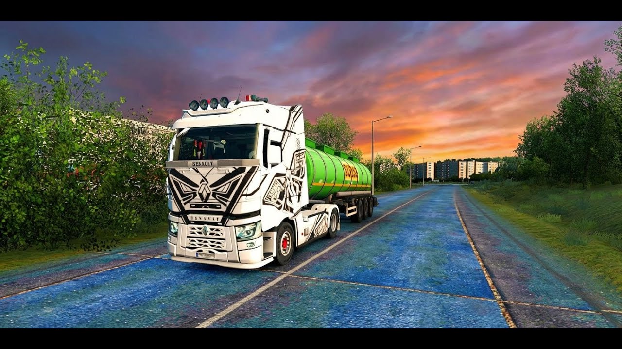 Euro Truck Simulator 2 game play / 1.57 / Renault /4k