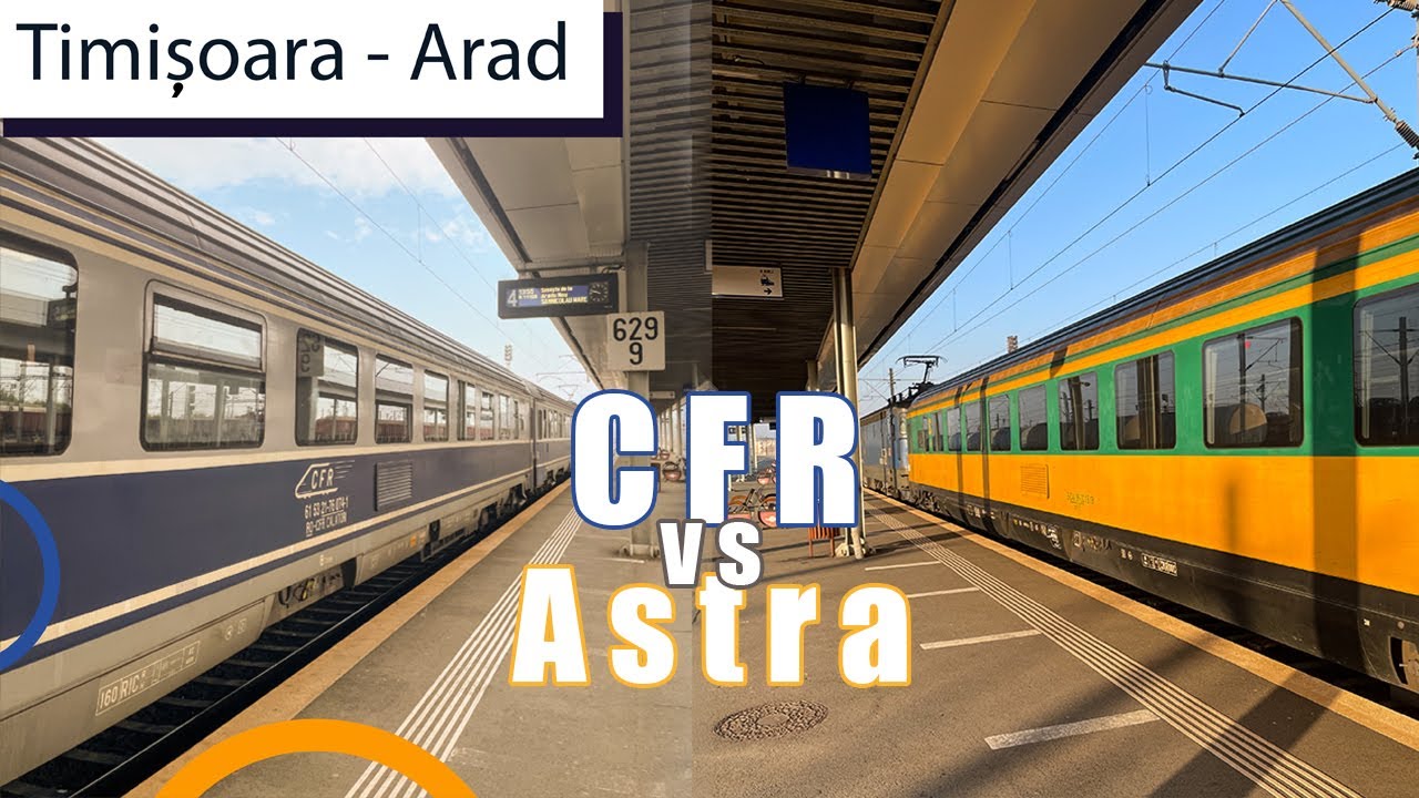 Tren privat ASTRA versus CFR Calatori - Care este mai bun?