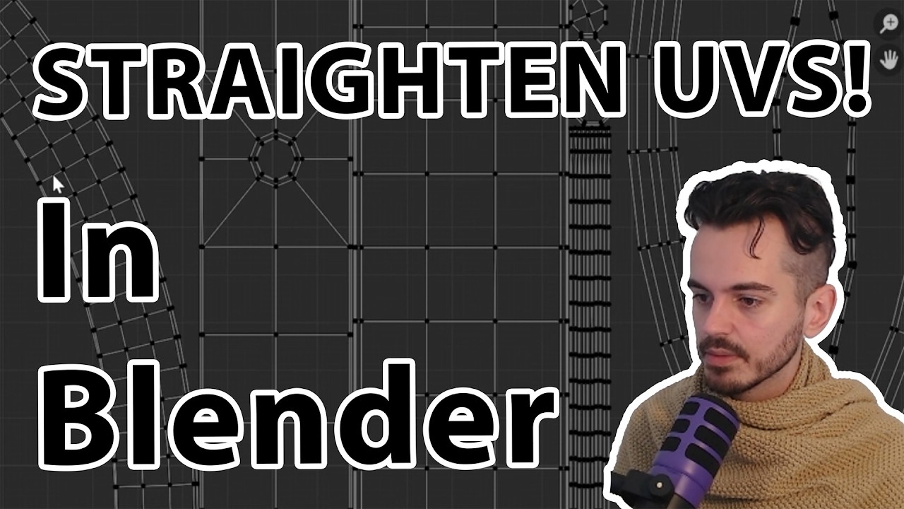 Straighten UV Islands in Blender!