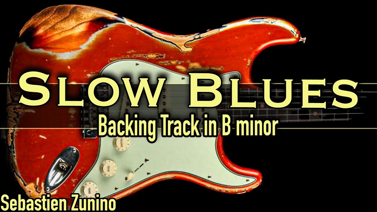 Trouble Slow Blues Backing Track in B minor SZBT 1045
