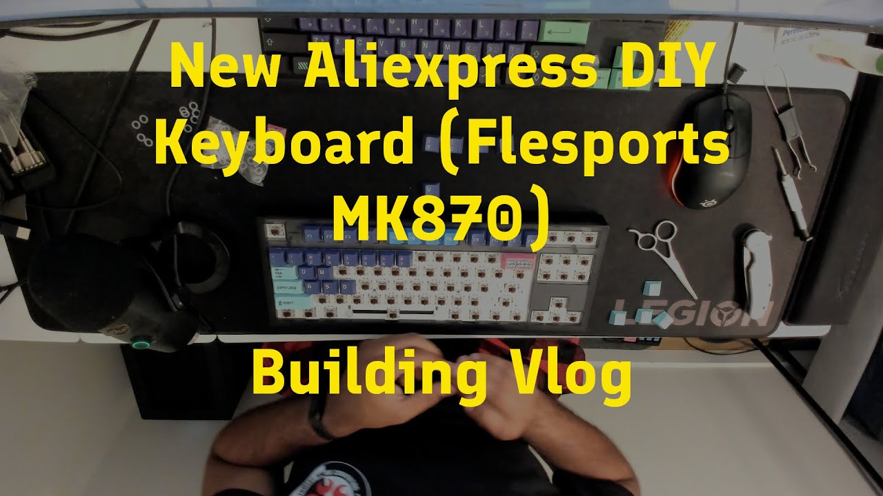 Aliexpress DIY Keyboard Build Vlog (Flesports MK870, Gateron G Pro 2.0 Brown, + more)