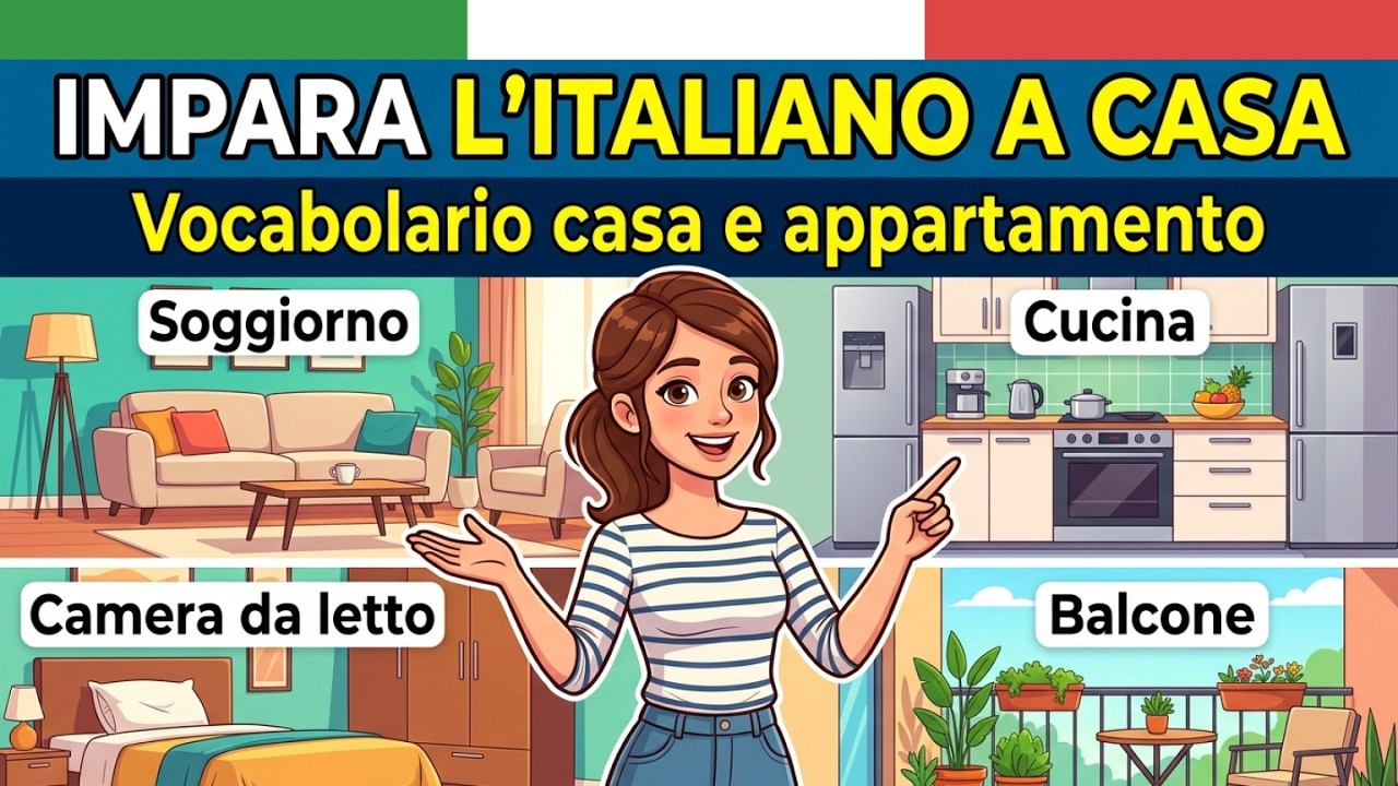 Impara l'Italiano Parlato: Descrivere la tua casa o il tuo appartamento - Podcast Italiano