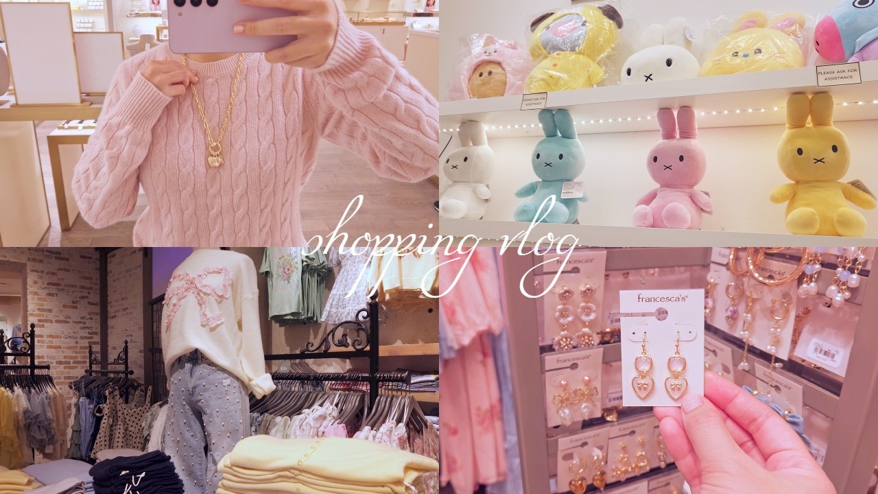 (SUB) shopping vlog | pink 💖 + girly 🎀 + cute 🧸 Mall of America & Maplewood Mall,  Minnesota pt. 2