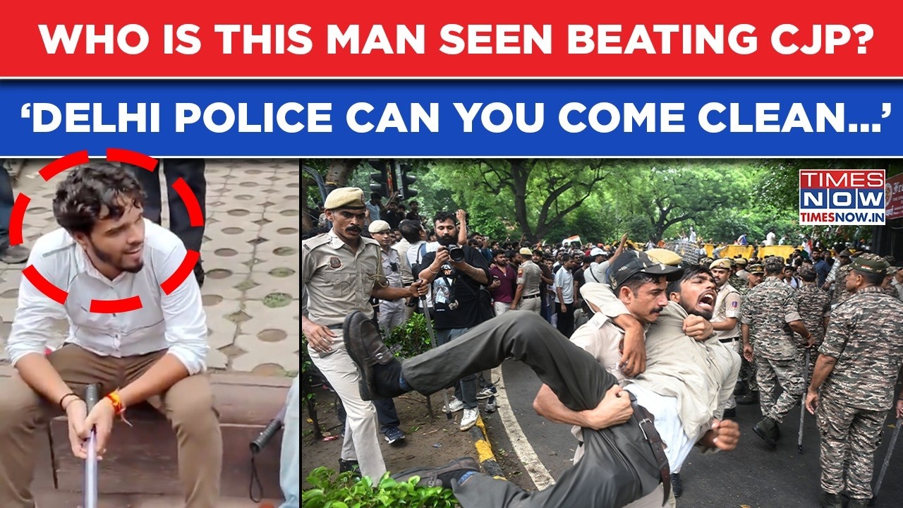 CJP Beaten By This Man In Plain Clothes, Videos Viral: &lsquo;Delhi Police Can You Come Clean&rsquo; Asks MP