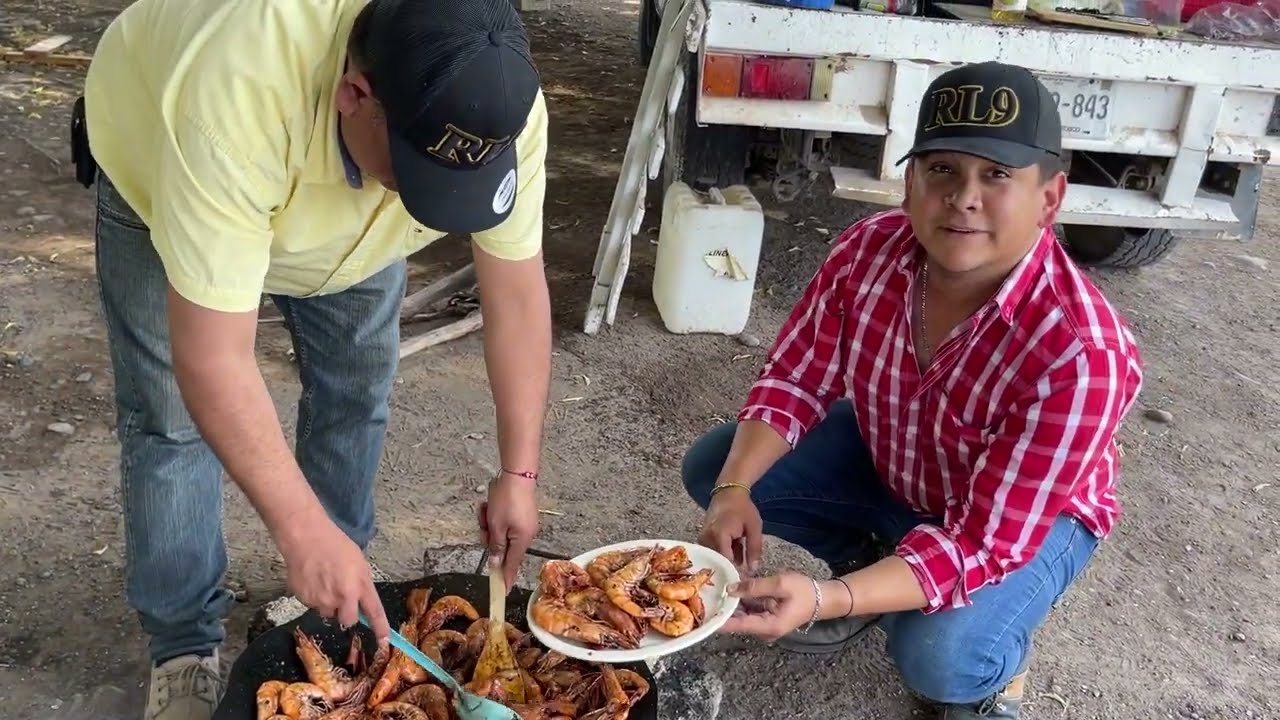 Camarones con mantequilla al disco