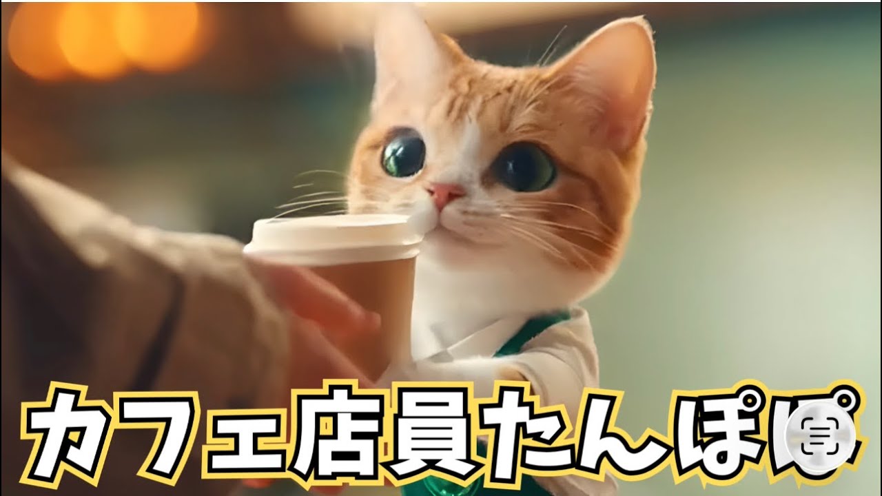 カフェ店員たんぽぽ【猫のぽっちゃん】