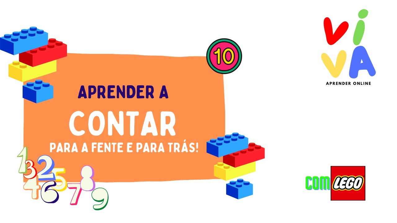 Aprender a Contar com Legos | Aprender com associações do dia a dia em Portugues