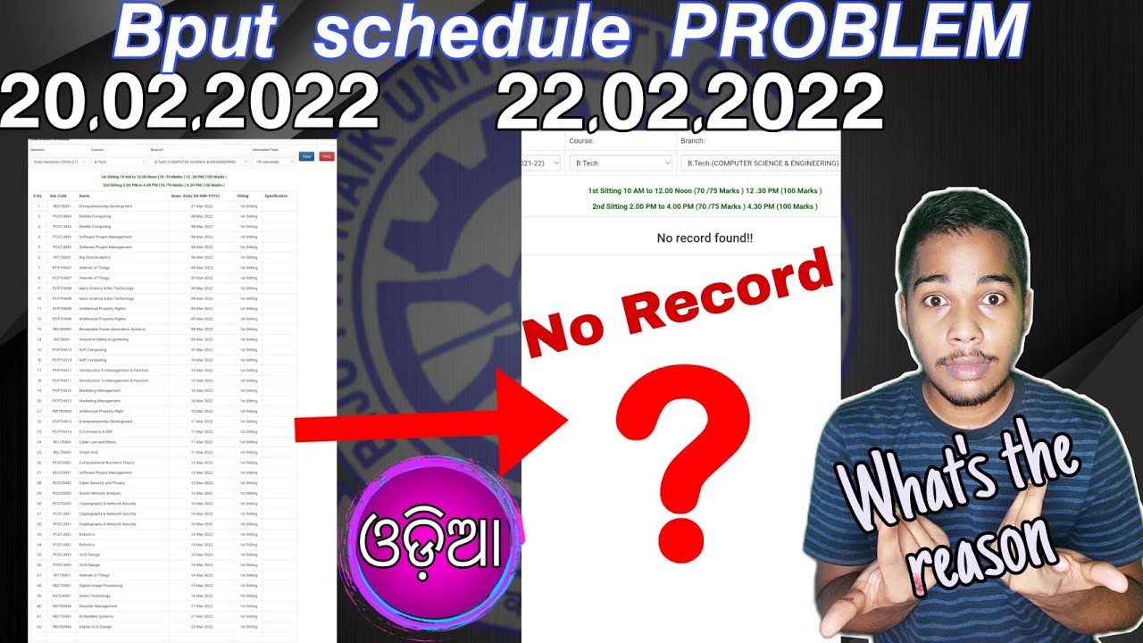 Bput Odd sem schedule Out now🔥||How to check exam schedule in Bput||Bput 7th, 9th sem schedule out