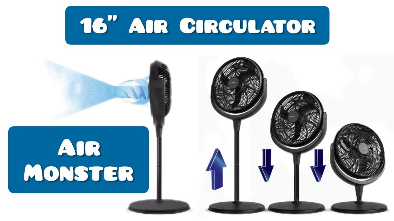 Air Monster 16 Inch Air Circulator Raw Unboxing (2022)