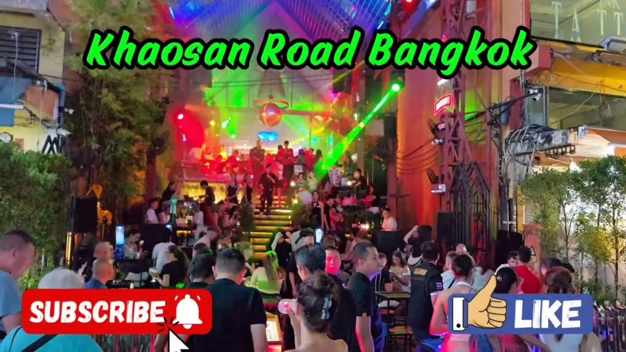 Khaosan Road Bangkok Full Walk – Nightlife, Street Food & Nonstop Energy!