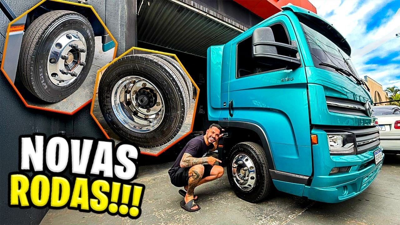 MONTEI NOVAS RODAS SURPRESA NO CAMINHÃO DO RENAN FIORINI 😍 NO BRILHO