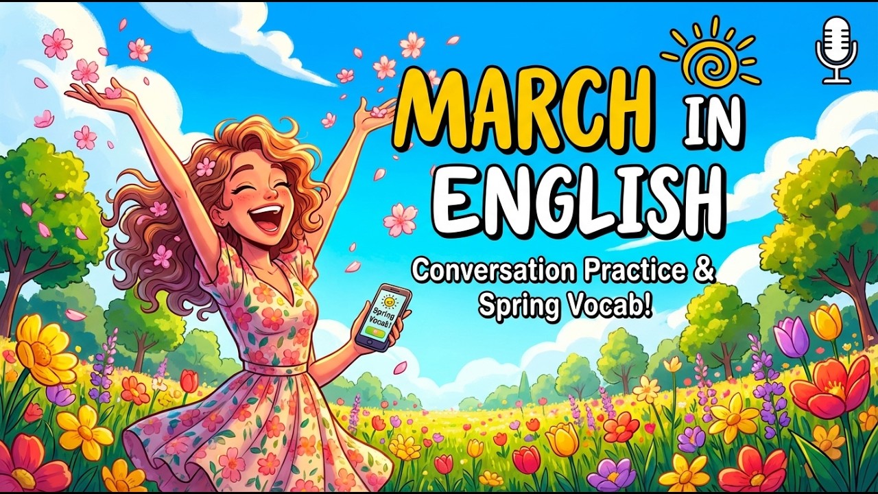 Learn English with Podcast | Talking About March for Beginners (Easy Practice)