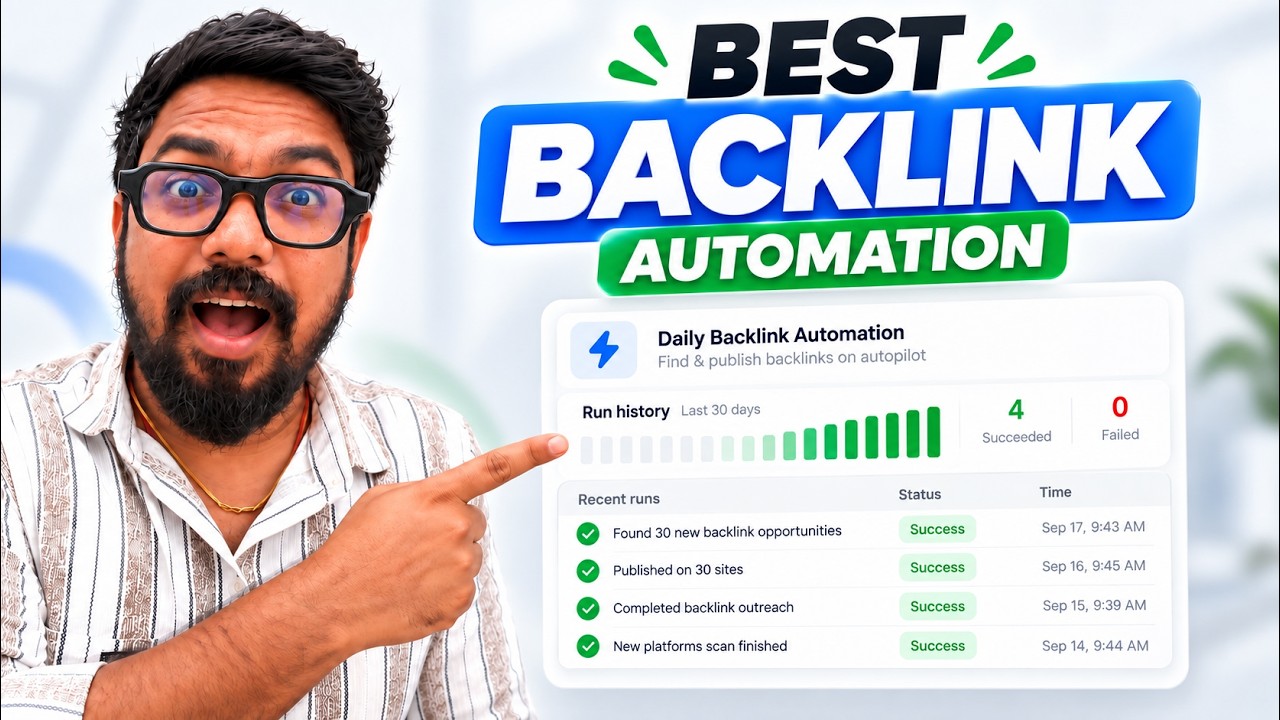 Copy My FREE Backlink Automation and Build Links Daily🔥