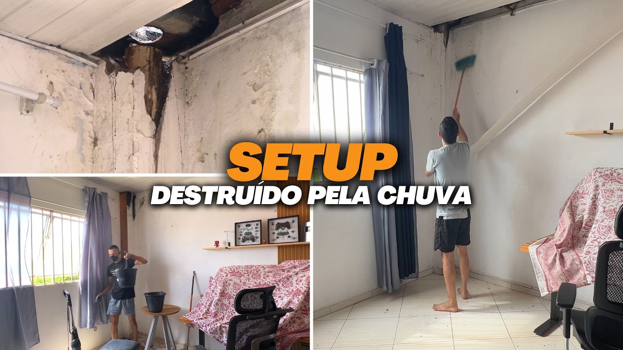 A CHUVA ACABOU COM PARTE DO MEU SETUP