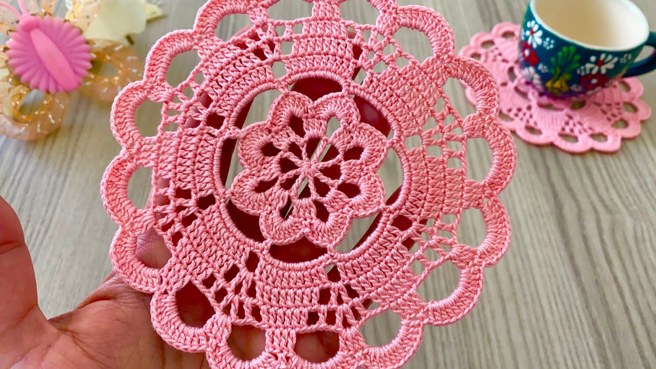 AMAZING ALL-PURPOSE Crochet Cup, Mug, Plate Coaster Pattern Tutorial