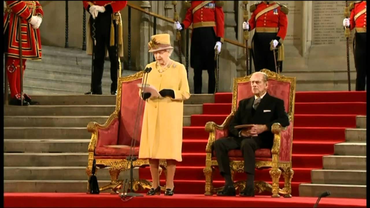 HM The Queen Addresses Houses of Parliament - Diamond Jubilee - March 2012