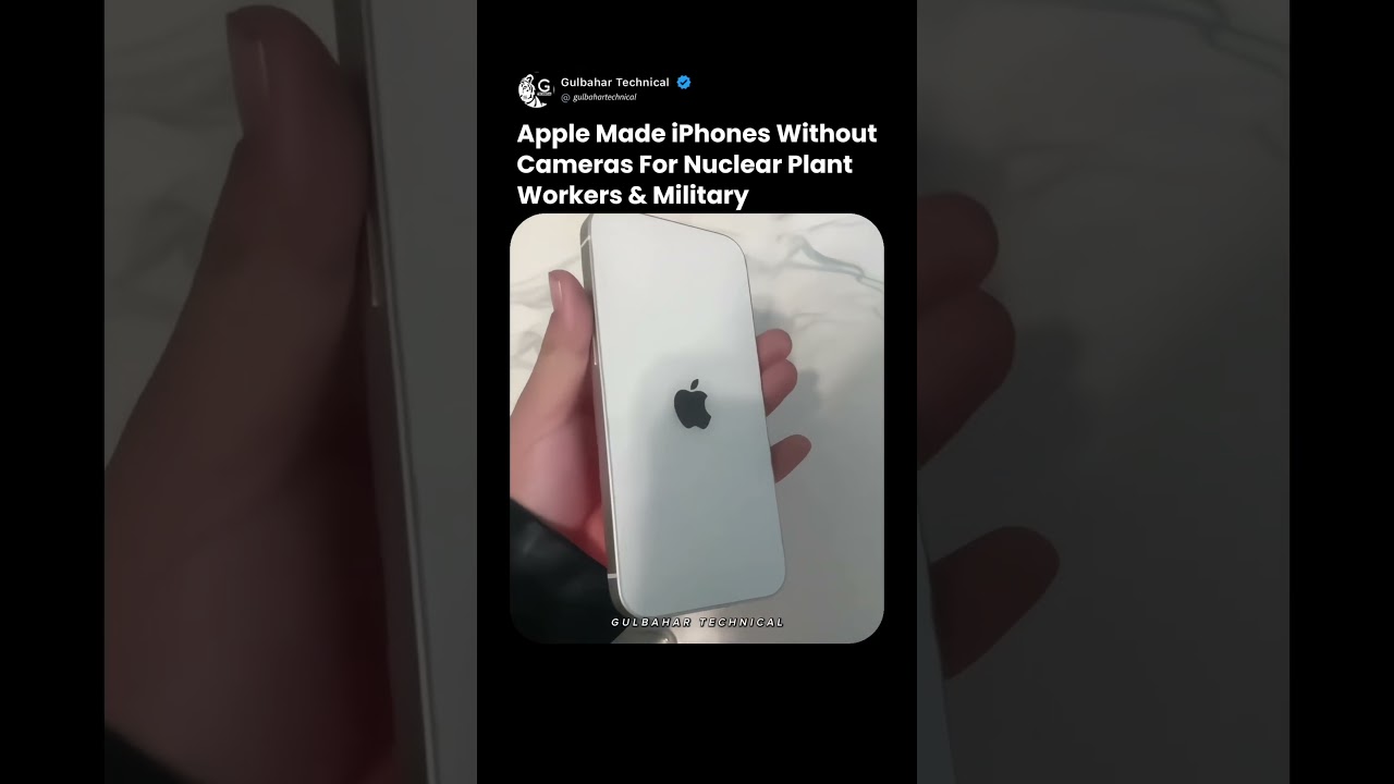 Apple Made iPhones Without Cameras for Nuclear Workers! 🤯📱