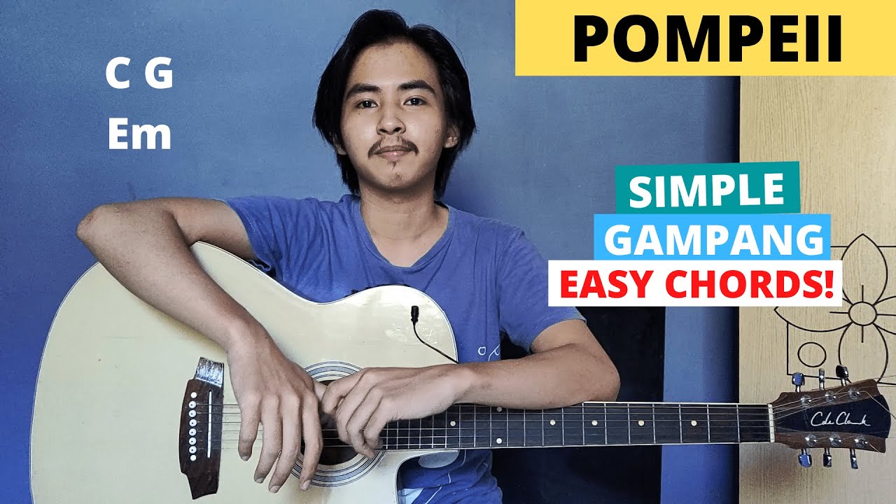 CHORD SIMPLE GAMPANG (Pompeii - Bastille) (Tutorial Gitar) Easy Chords!