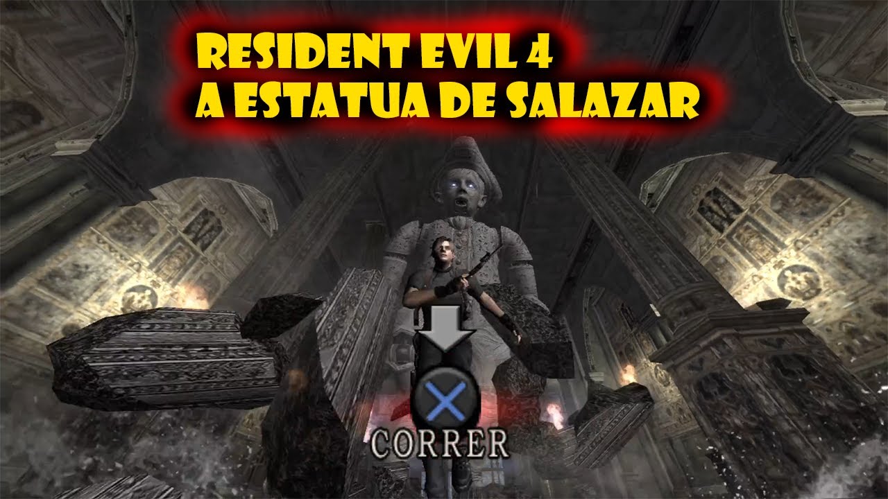 resident evil 4 parte: 34 a estatua de Salazar